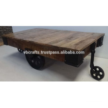 Vintage Industrial Cart Table